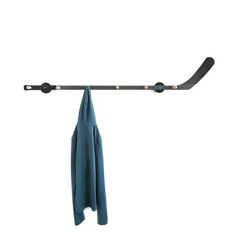Wall Mounted Hockey Stick Coat Rack Recycled Sports Uncommongoods