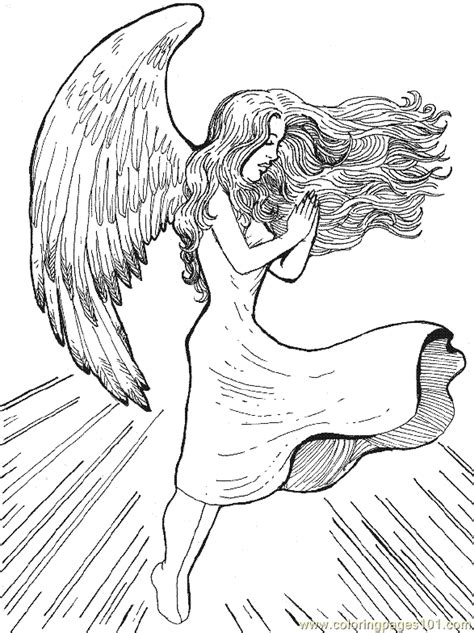 Christmas Angel Coloring Page 15 Coloring Page For Kids Free Angel