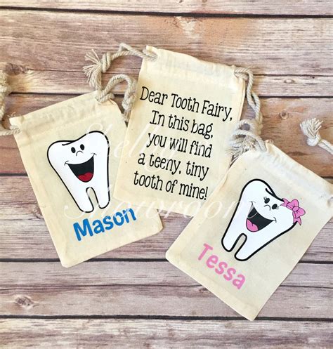 Personalized Tooth Fairy Bag Tooth Fairy Pouch Tooth Fairy Etsy