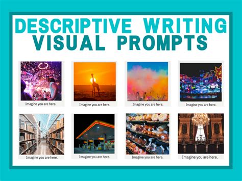 34 Descriptive Writing Visual Prompts Teaching Resources
