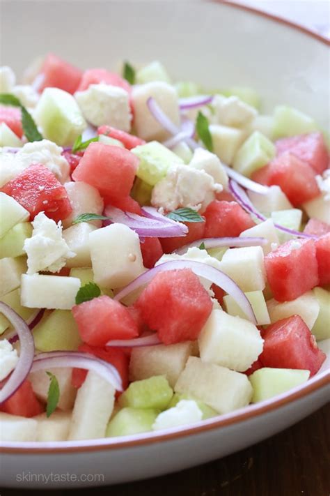 Salade De Melon D Eau De Jicama Et De Concombre
