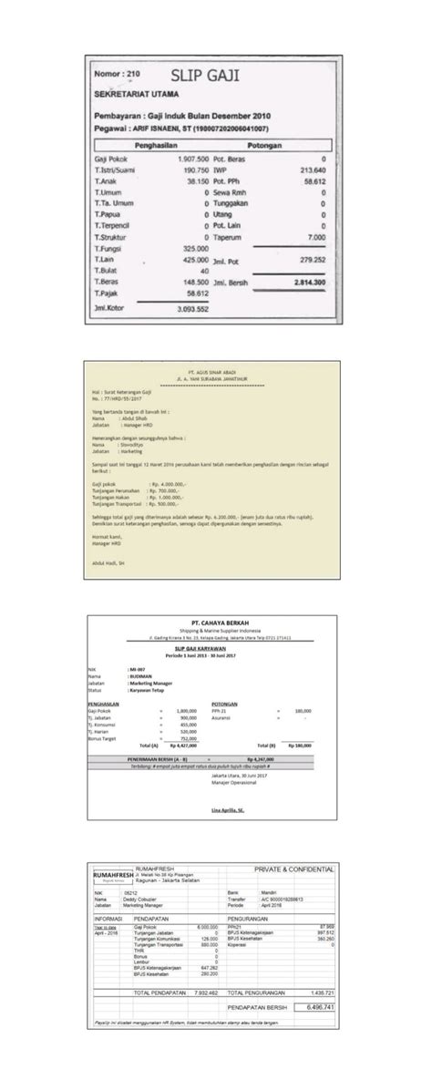 Contoh slip gaji pt samjin gaji. Contoh Slip Gaji Pt Pos Indonesia - Guru Paud