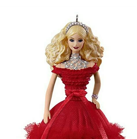 Keepsake Christmas Year Dated 2018 Holiday Barbie Doll Ornament Toys