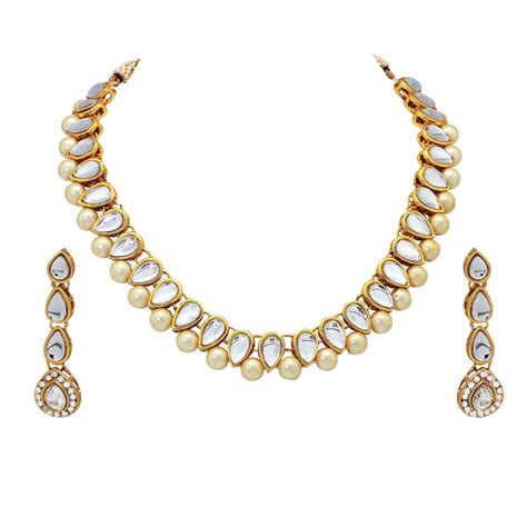 Indian Kundan Jewelry Set Wedding Party Wear Gold Plated Etsy