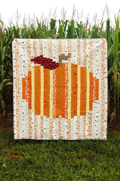 Remember, there are hundreds of completely free pumpkin patterns, so start searching, find that pattern, check out our carving instruction s , and get going! Colorful Strip Pumpkin Quilt with Free Pattern