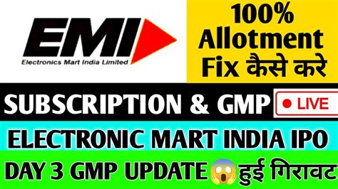 Electronics Mart India Subscription Status Tracxn Technologies Ipo