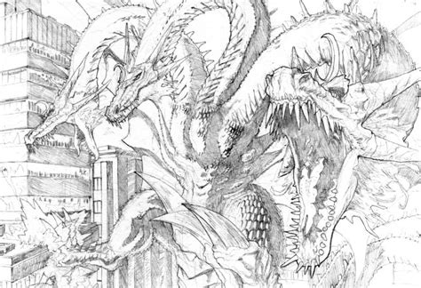 King Adora From Godzilla Drawing King Ghidorah Monsterverse Villains