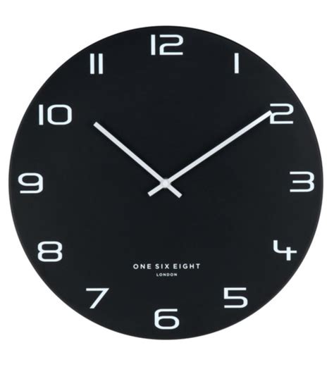 Black Nero Metal Wall Clock Clock Wall Clock Wall Clock Black And White