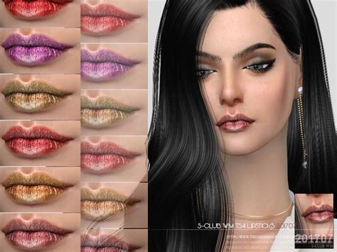 Sims 4 Ccs The Best S Club Wm Ts4 Lipstick 201707