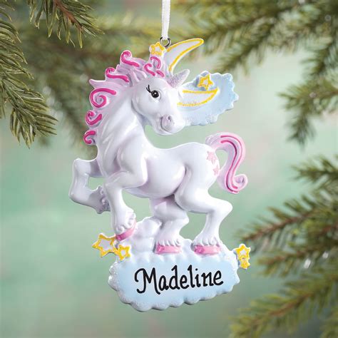 Personalized Unicorn Christmas Ornament Miles Kimball
