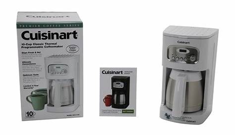 Cuisinart DCC-1150 White 10-Cup Programmable Thermal Coffeemaker