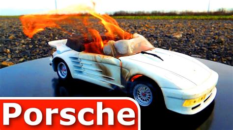 I Set My Porsche Car On Fire Its Burning Youtube