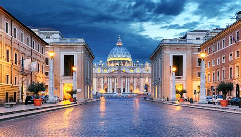 Fonds Decran Rome Italie Temple Maison Soir Vatican Réverbère Villes
