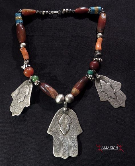 It enjoys incredible popularity not only in the east. Sahrawi Necklace - Hand of Fatima - Western Sahara - AMAZIGH