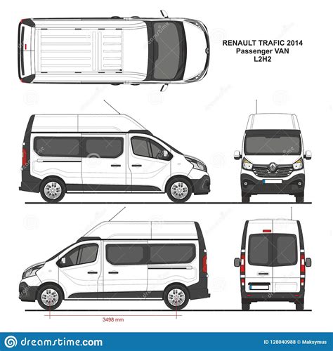 Renault Trafic Passenger Van L2h2 2014 Photo Stock éditorial