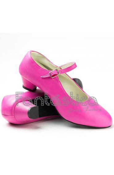 Zapatos Para Flamenco Color Fucsia Tallas Para Niña Y Mujer Flamenco Shoes Sandoval Mary