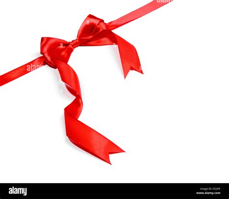 Red Ribbons With Bow Stock Photo Alamy