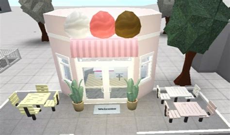 Bloxburg Ice Cream Shop Ideas Blocksburg Room Ideas Ice Cream Shop Hello Kitty House