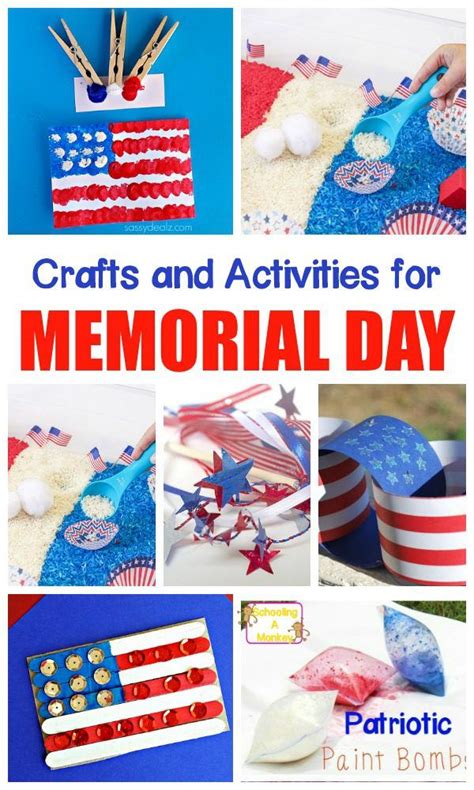 Patriotic Memorial Day Crafts And Activities For Kids Crafts Summer