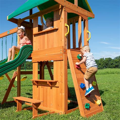 Backyard Discovery Somerset Wooden Swing Set 65012 Online At Best Price