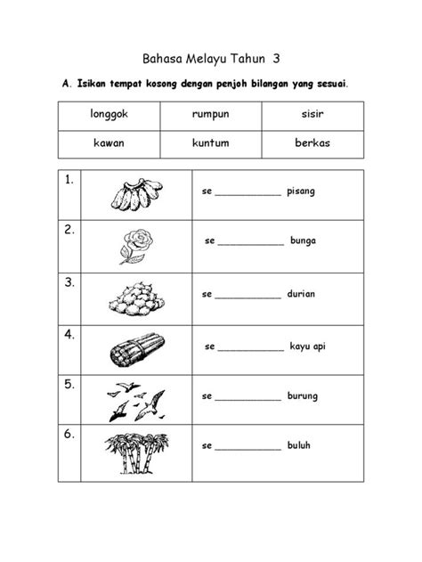 You can do the exercises online or download the worksheet as pdf. Image result for latihan bahasa malaysia tahun 1 | English ...