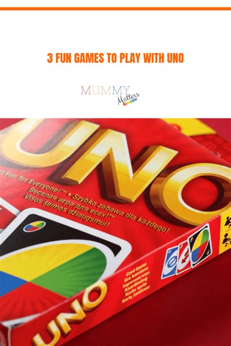 3 Fun Games To Play With Uno Mummy Matters Parenting And Lifestyle