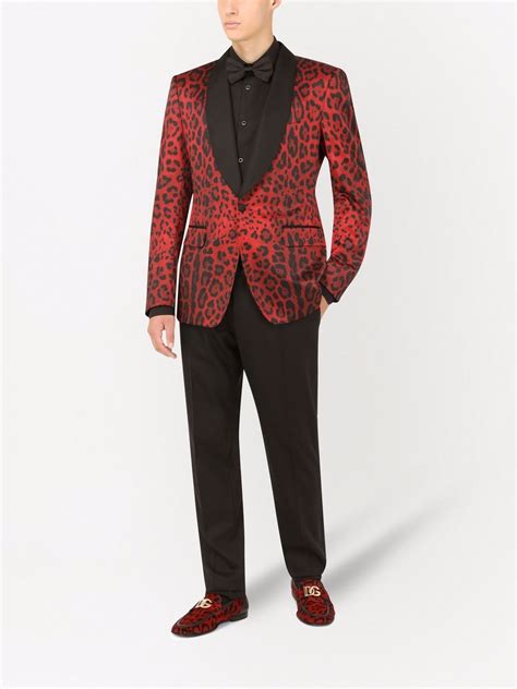 Dolce And Gabbana Leopard Print Blazer Farfetch