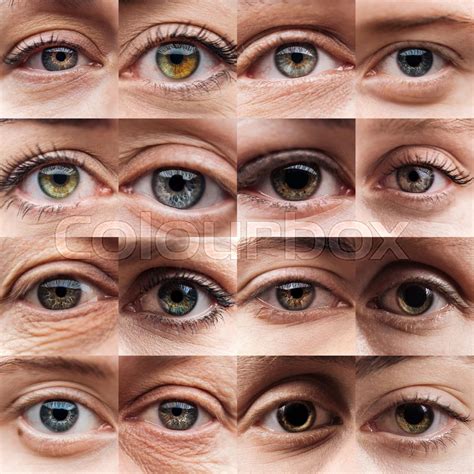 Collage With Human Beautiful Eyes Of Stock Image Colourbox