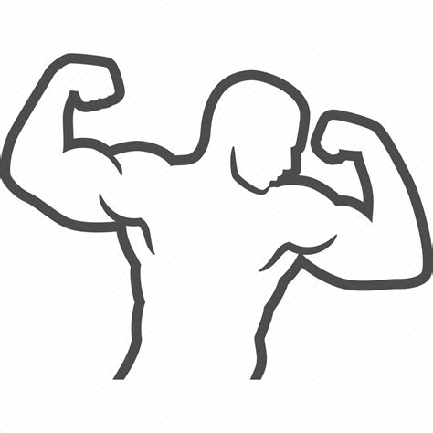 Bodybuilder Bodybuilding Fitness Gym Man Muscle Icon Download On