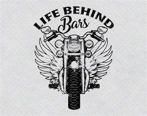 Life Behind Bars Svgpng Motorcycle Clipart Biker Clipart Etsy