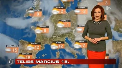 Gaál Noémi Hd 2013 03 15 Időjárás Sexy Hungarian Weather Forecast Girl Youtube