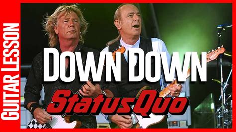 How To Play Down Down By Status Quo Guitar Lessons Riset