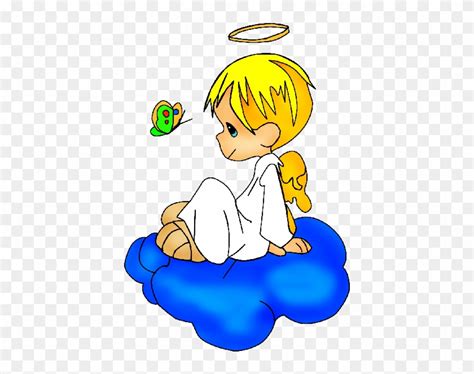 Baby Angel Clipart Cute Angel Boy Cartoon Hd Png Download 600x600