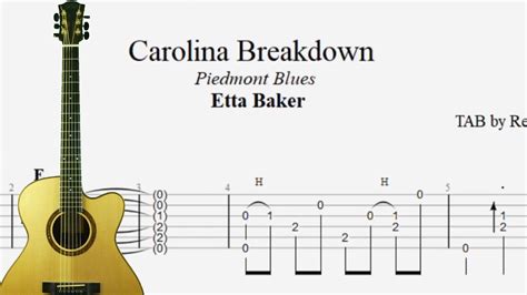 How To Play Carolina Breakdown By Etta Baker Piedmont Blues Tab Youtube