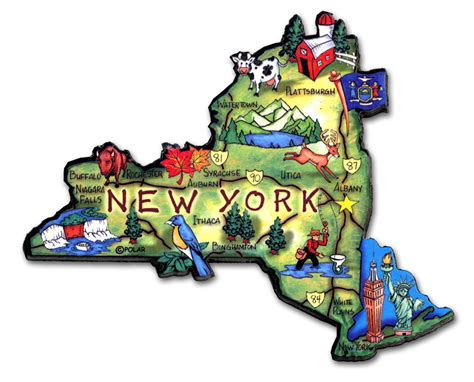 New York State Magnet Artwood