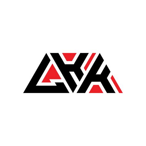 Lkk Design De Logotipo De Letra De Triângulo Com Forma De Triângulo