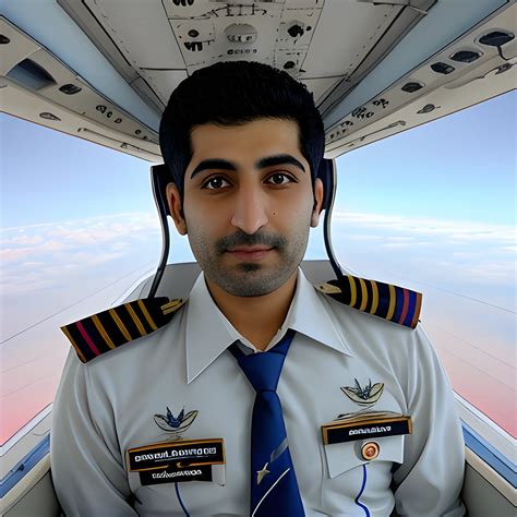 Pilot Mohammad Faridzadeh in the plane - Arthub.ai