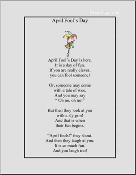 51 April Fool Poem 2020 April Fools Day Poem For School April Fools