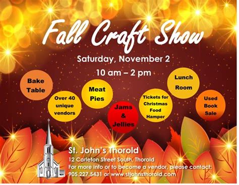 Fall Craft Show On November 022019 Stcatharinesstandardca
