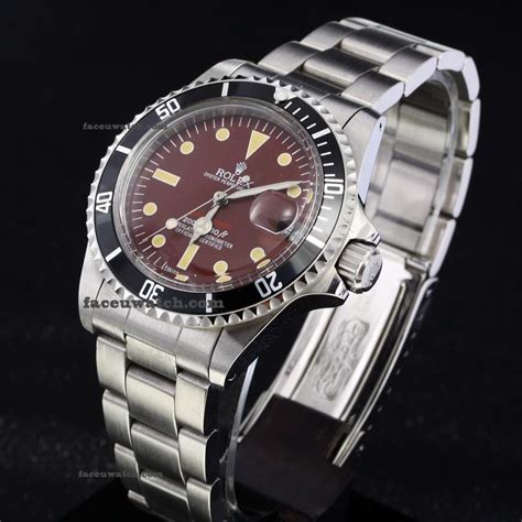 Rolex Submariner Swiss Eta 2836 Movement With Brown Dial Ss Vintage