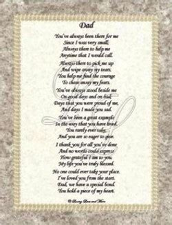Deceased father Poems