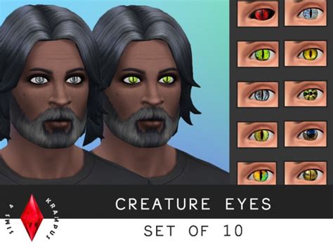 Creature Eyes Set Of 10 At Sims 4 Krampus Sims 4 Updates
