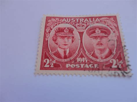 2 12d 1945 Old Australia Postage Stamp