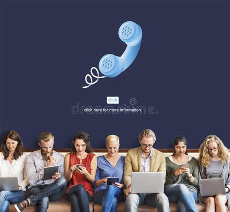 Call Telephone Communication Phone Conversation Concept Stock Photo