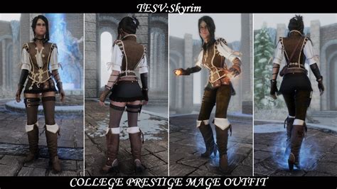 Tesv Skyrim Mod College Prestige Mage Outfit Youtube