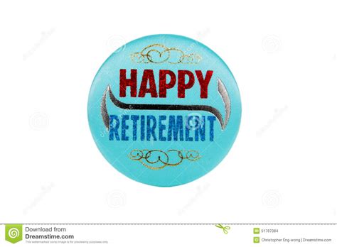 Retirement Pin Stock Photo Image 51787084