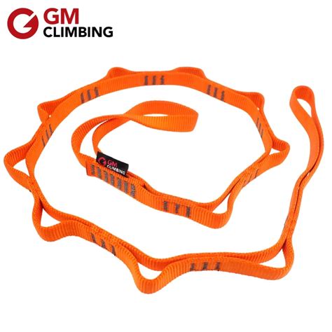 22kn 120cm Climbing Sling Nylon Daisy Chain Rope With Loops Ce Uiaa