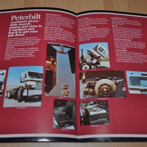 Peterbilt Cb Truck Brochure Prospekt Auto Brochure