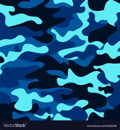 Camouflage Seamless Color Pattern Army Camo Vector Image