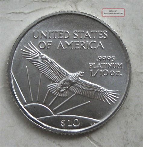 2004 Platinum 110th Oz American Eagle Gem Bu